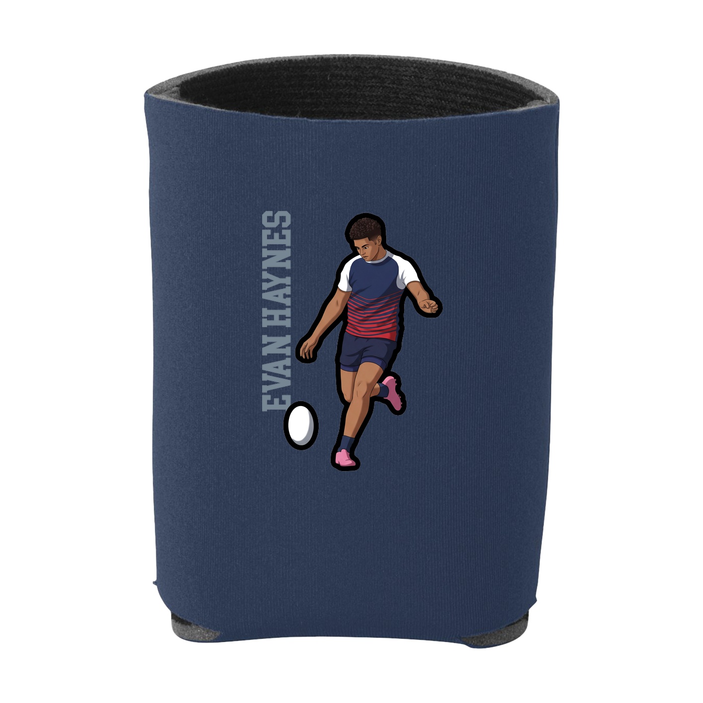 Can Holder — Name Vertical in Navy