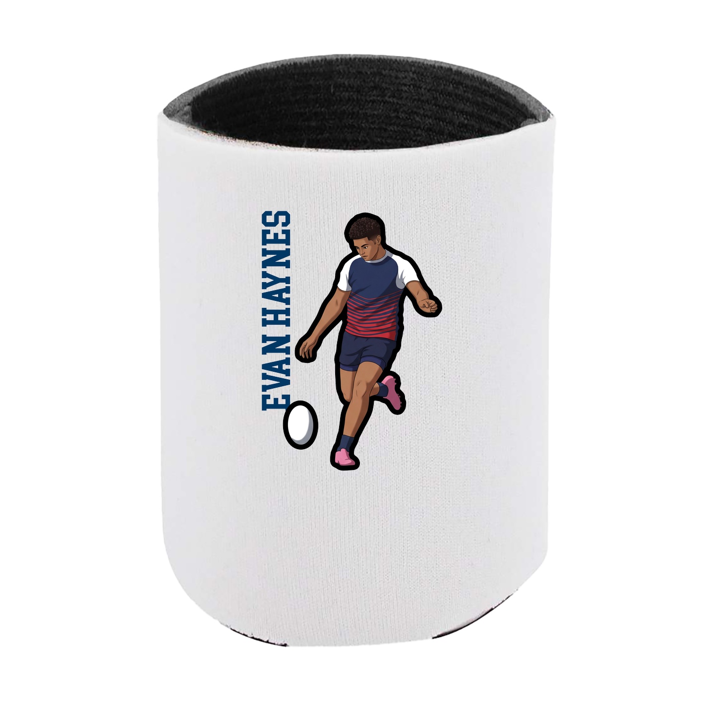 Can Holder — Name Vertical in White