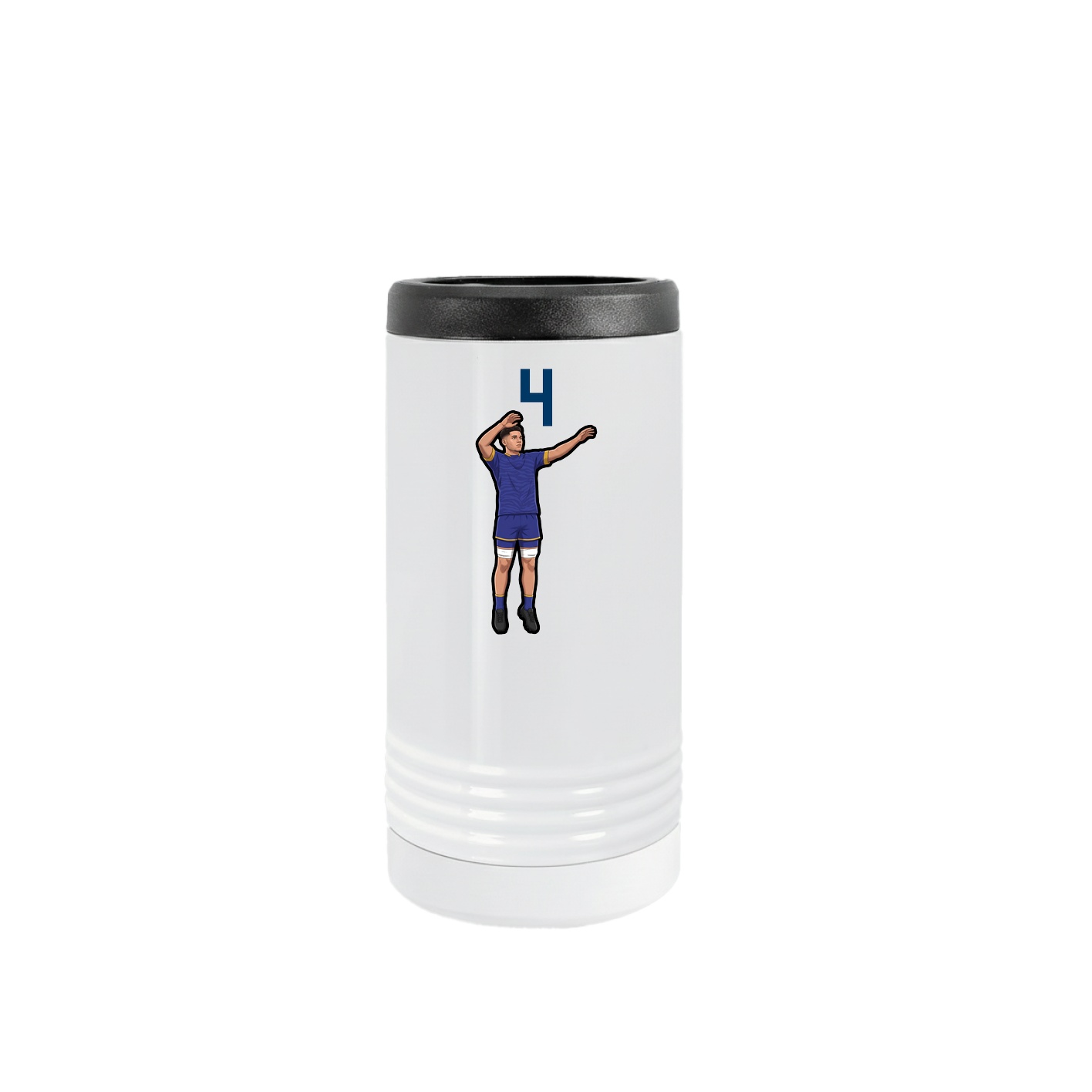 Slim Beverage Holder — Number Top in White