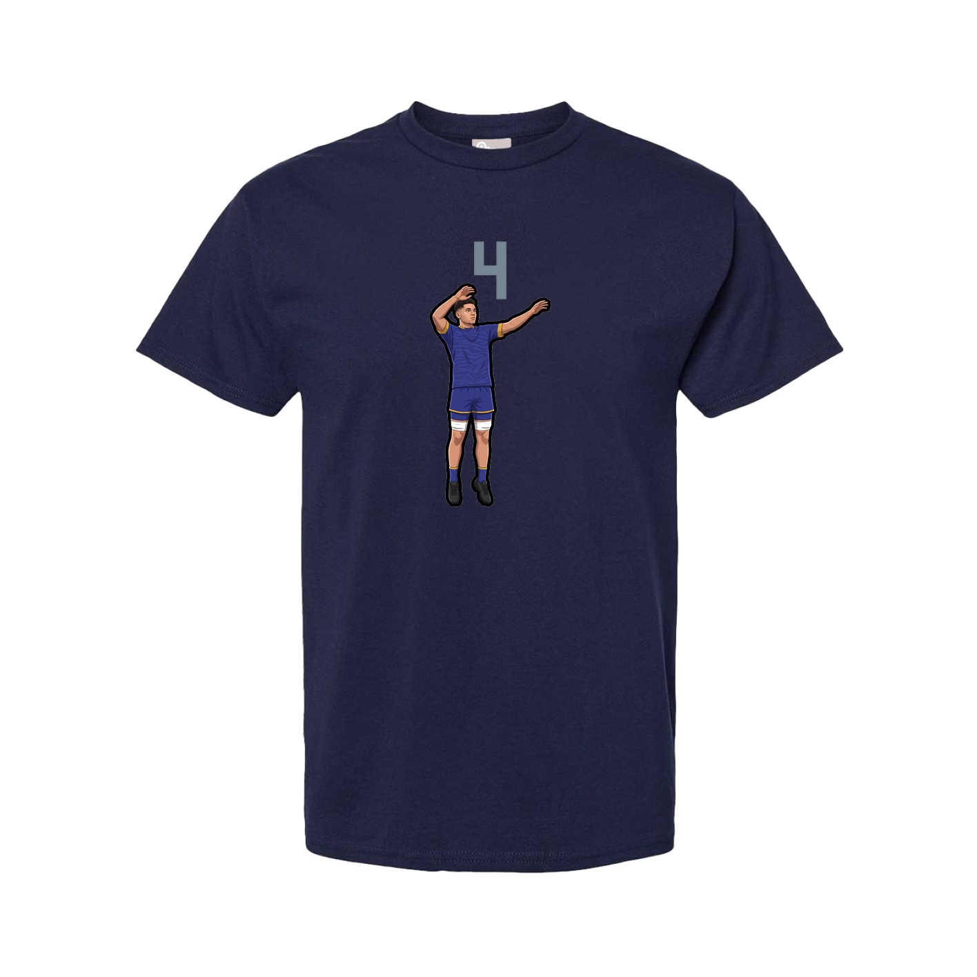 Tee — Number Top in Navy