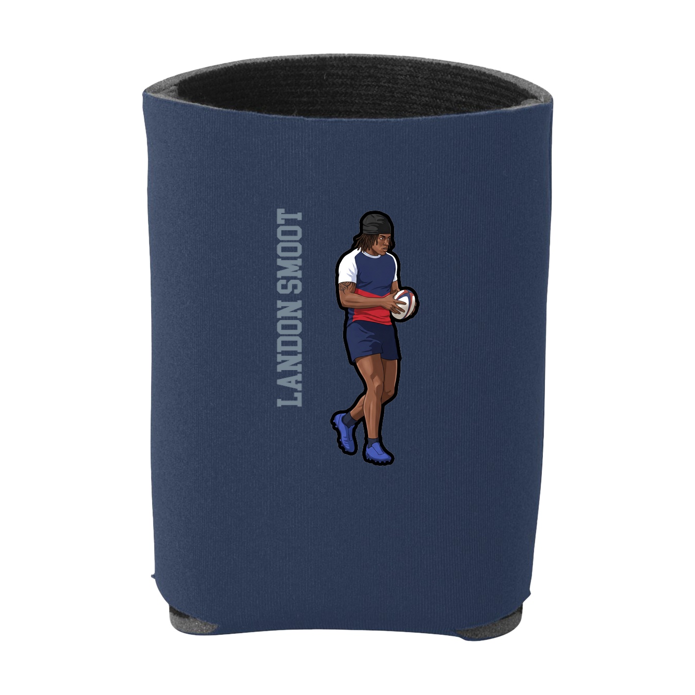 Can Holder — Name Vertical in Navy