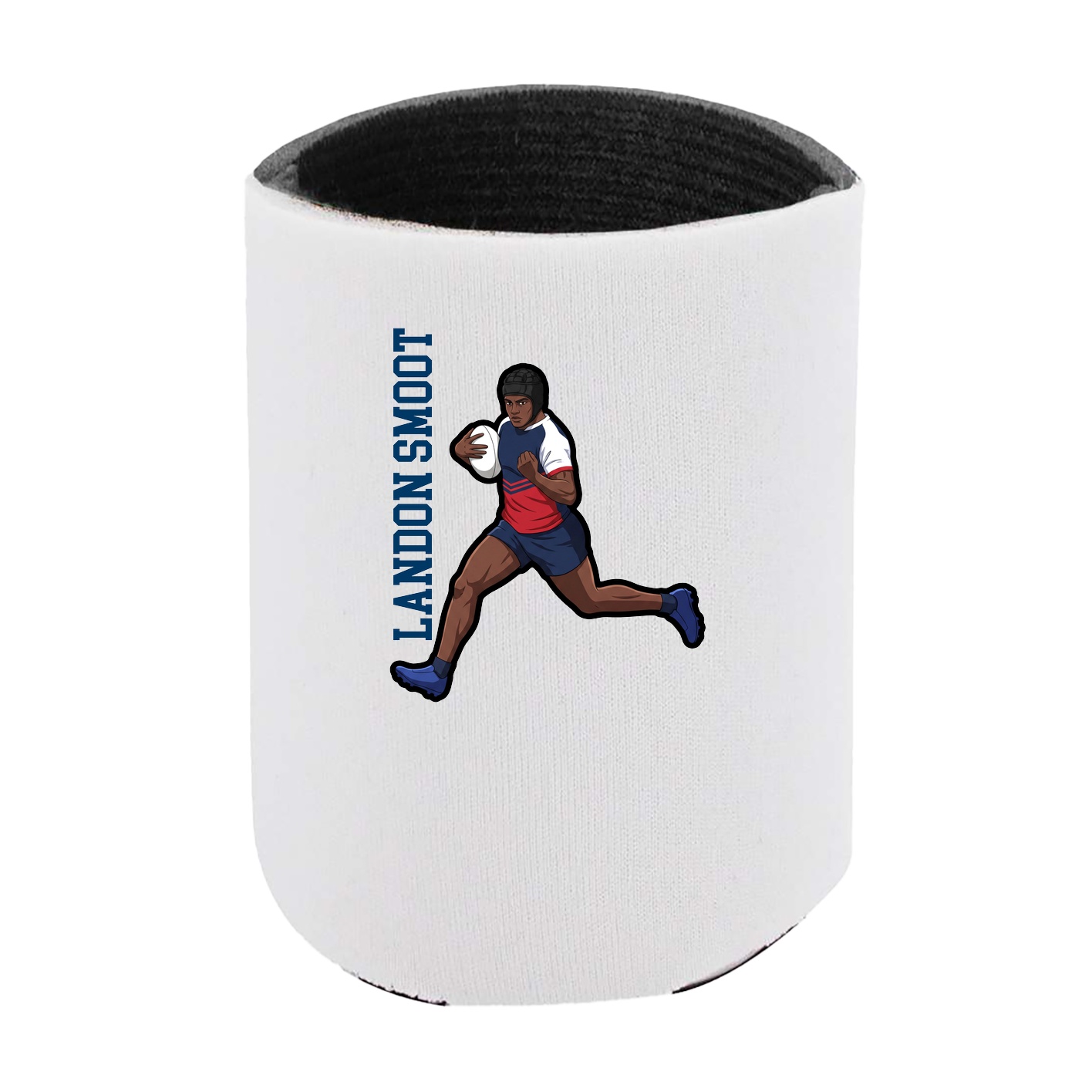 Can Holder — Name Vertical in White