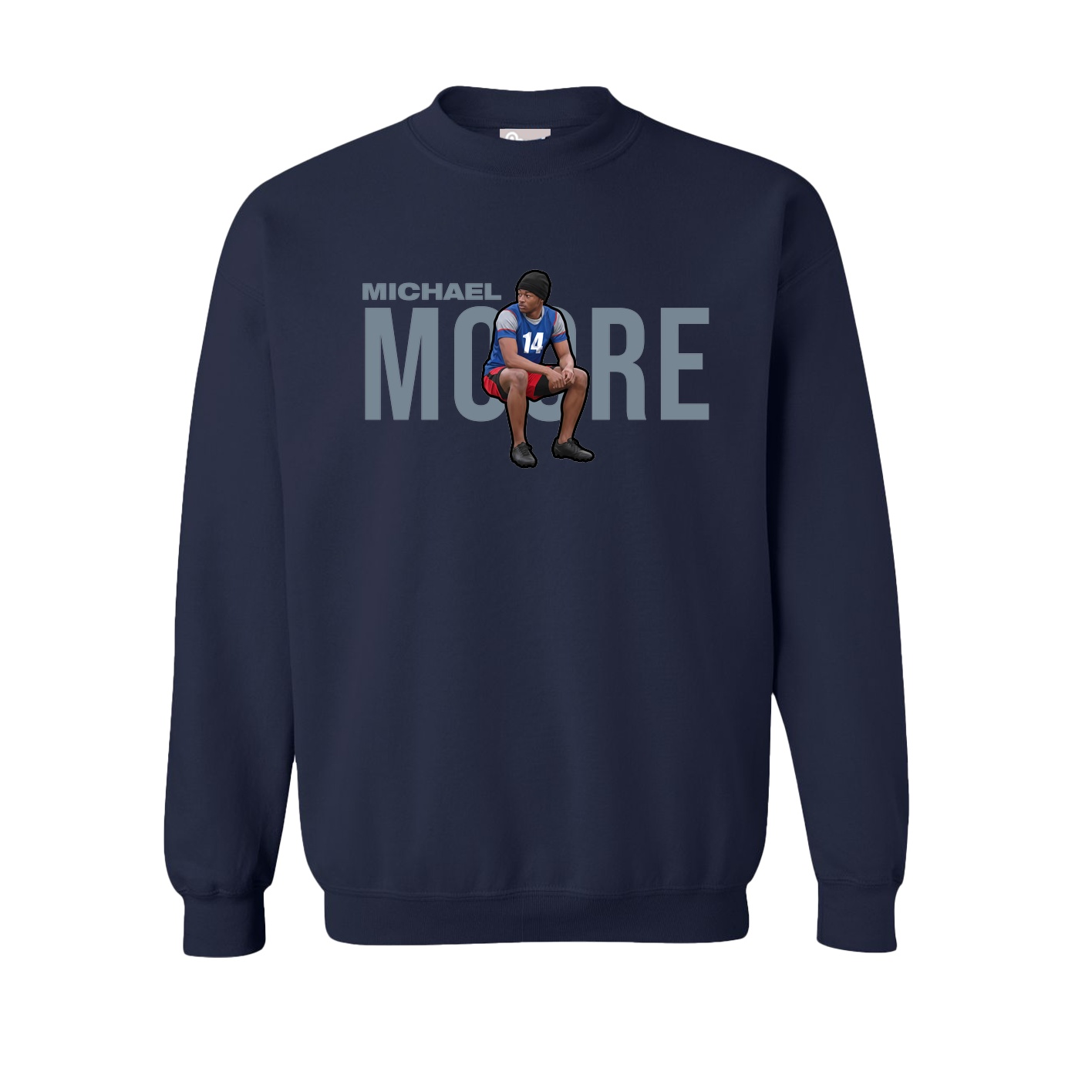 Fleece Crew — Player Name in Navy