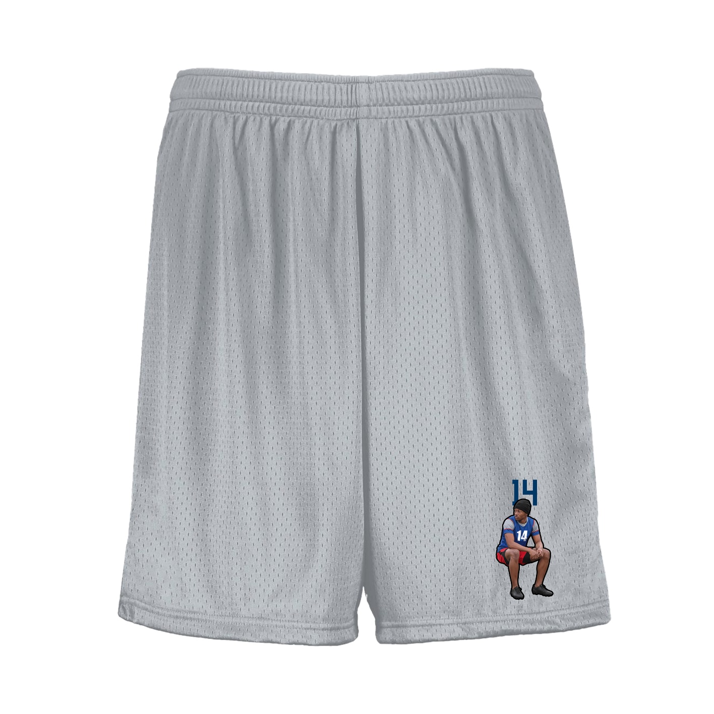 Shorts — Number Top in Silver