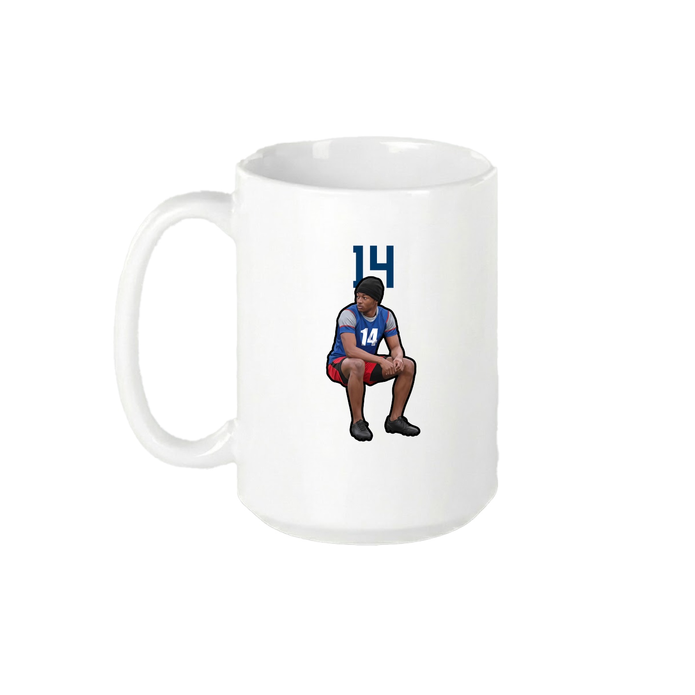 15oz Coffee Mug — Number Top in White