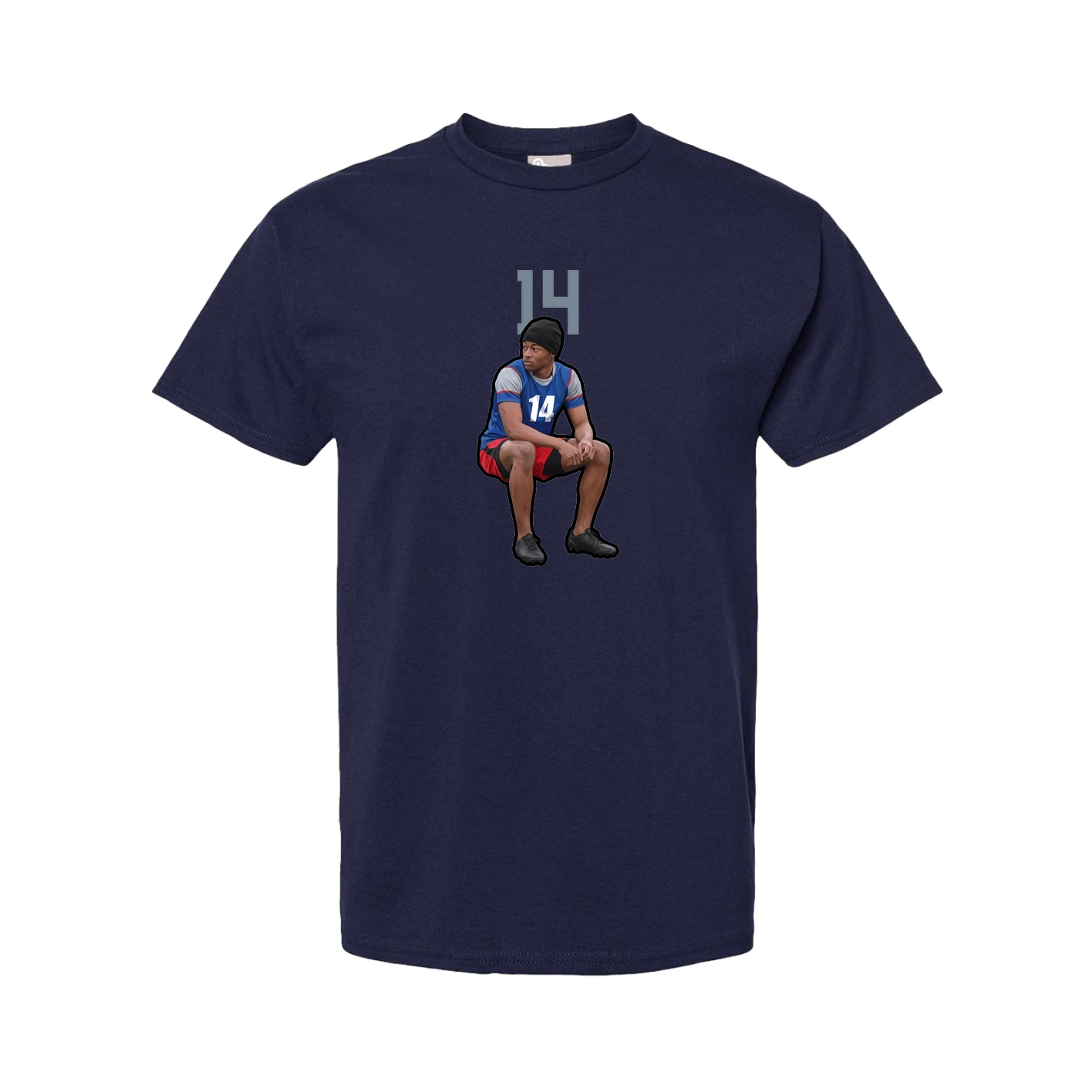 Tee — Number Top in Navy