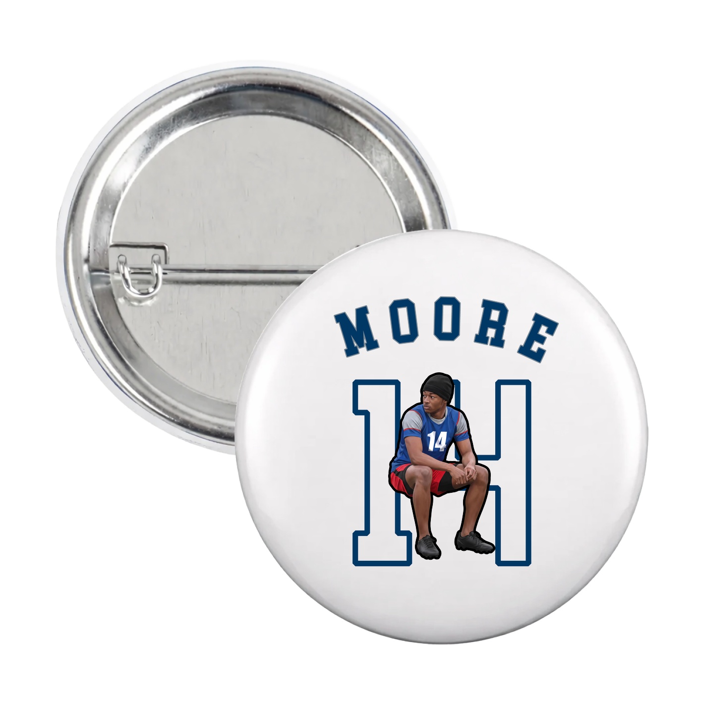 Game Day Button — Shirsey Arch in White