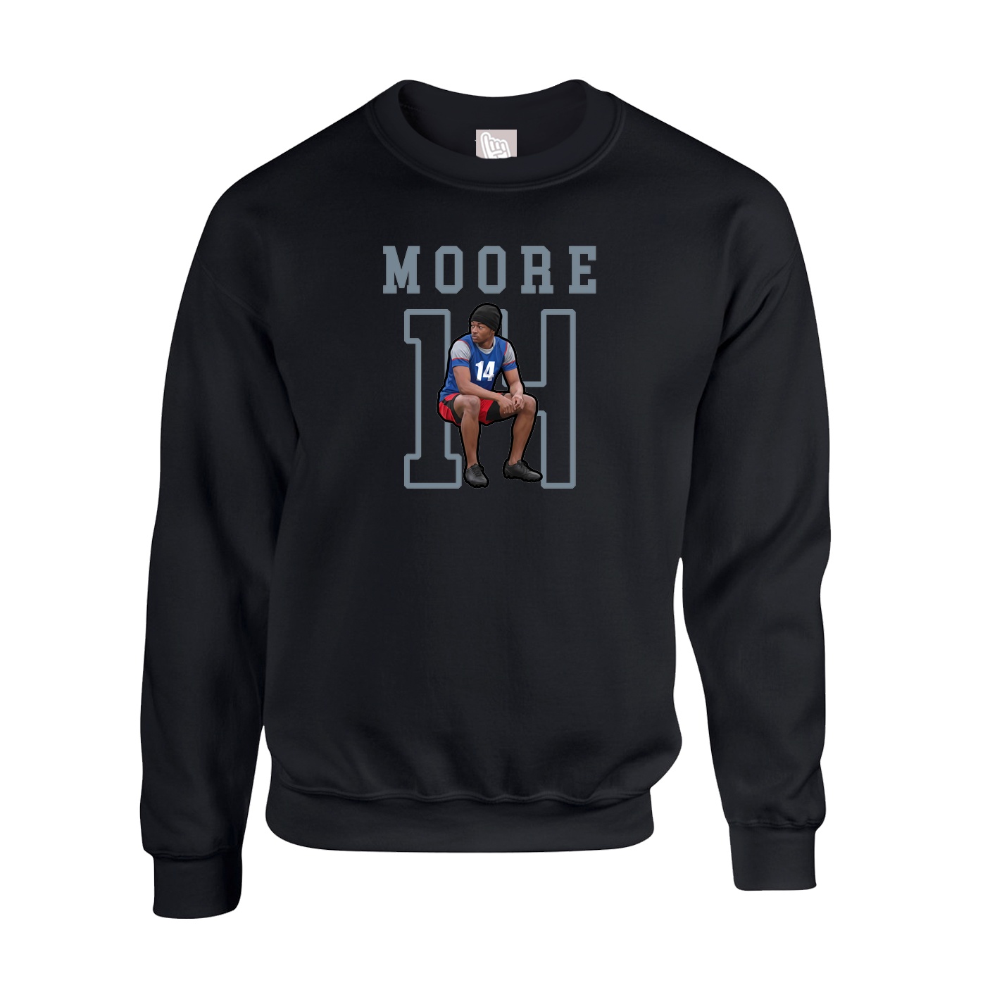 Fleece Crew — Shirsey in Black