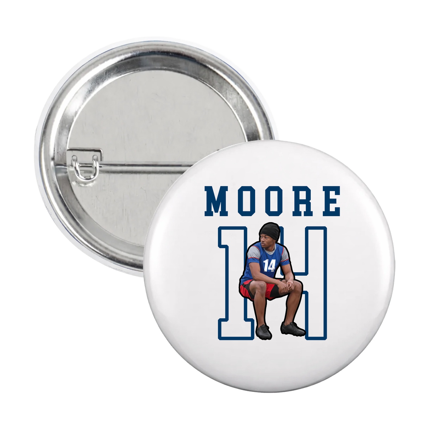 Game Day Button — Shirsey in White
