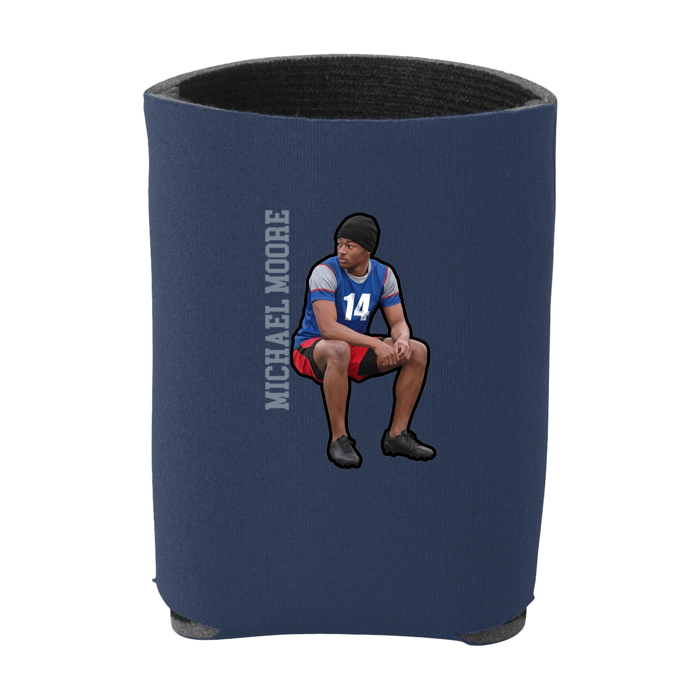 Can Holder — Name Vertical in Navy