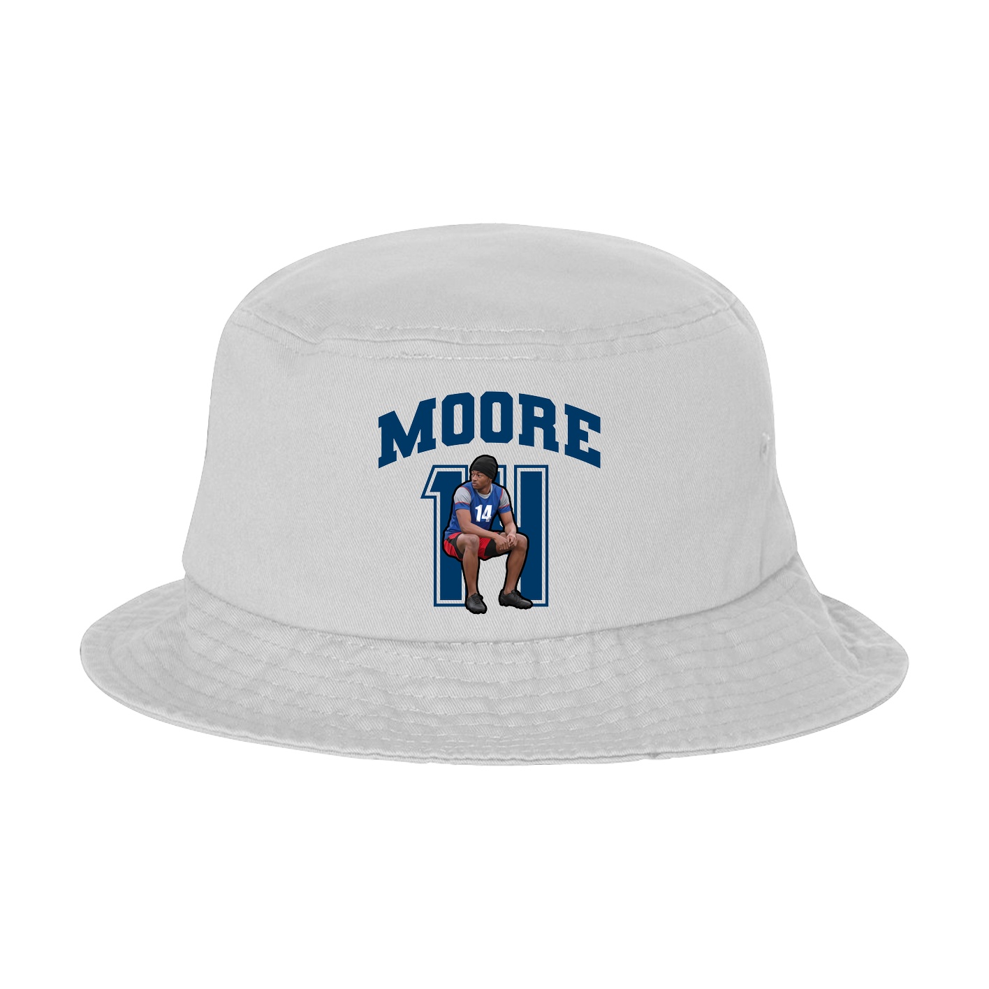 Bucket Cap — Number in White