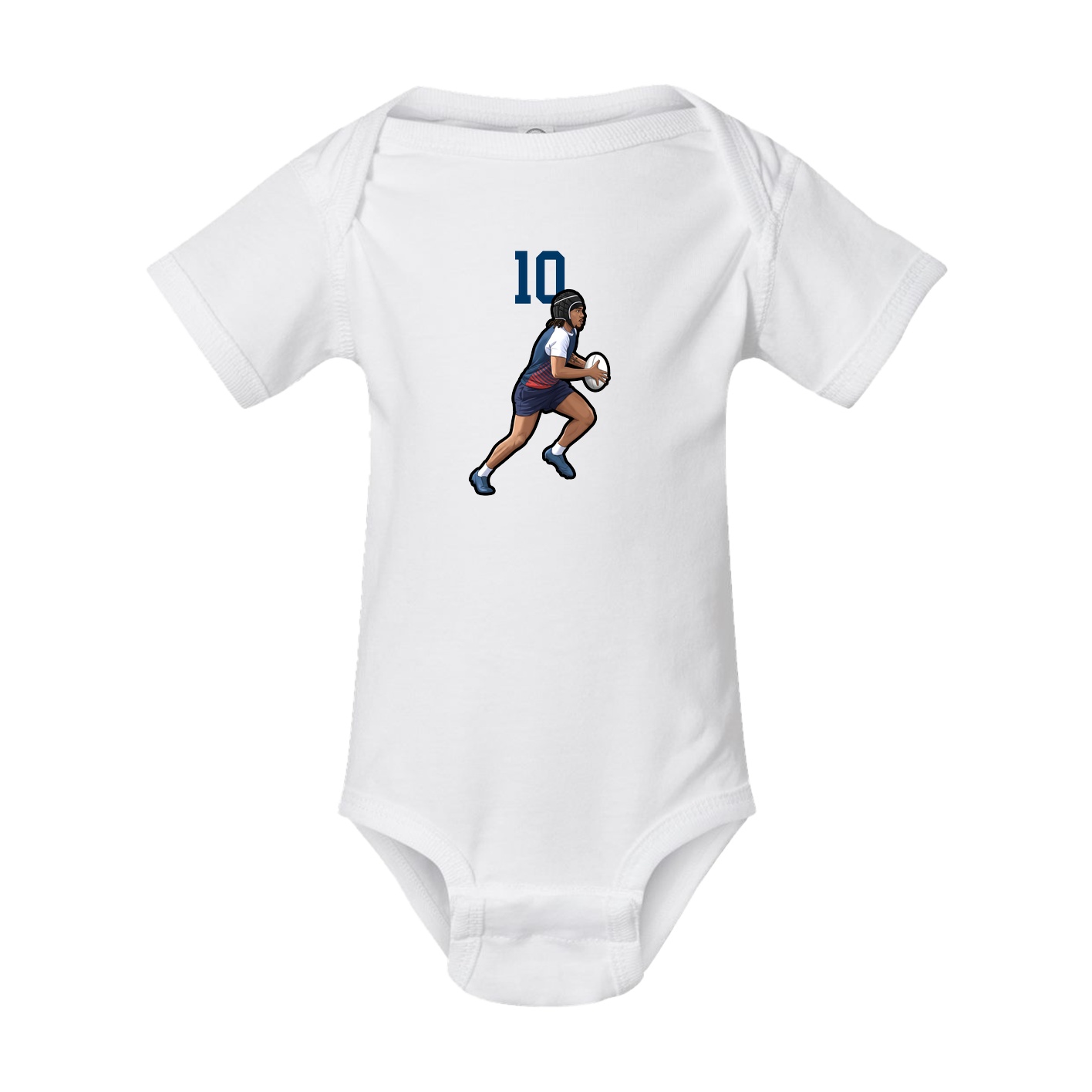 Baby Onesie — Number Top in White