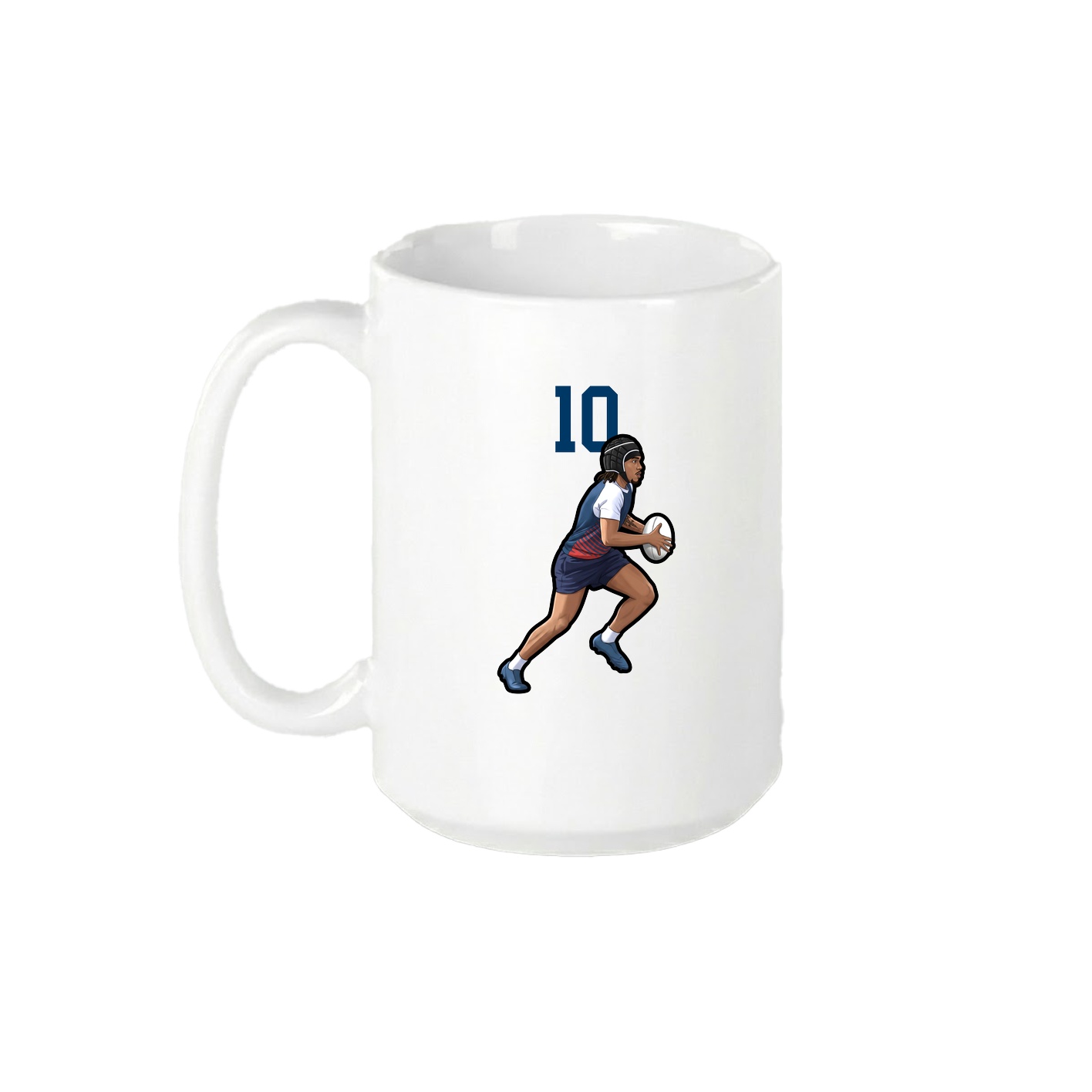 15oz Coffee Mug — Number Top in White