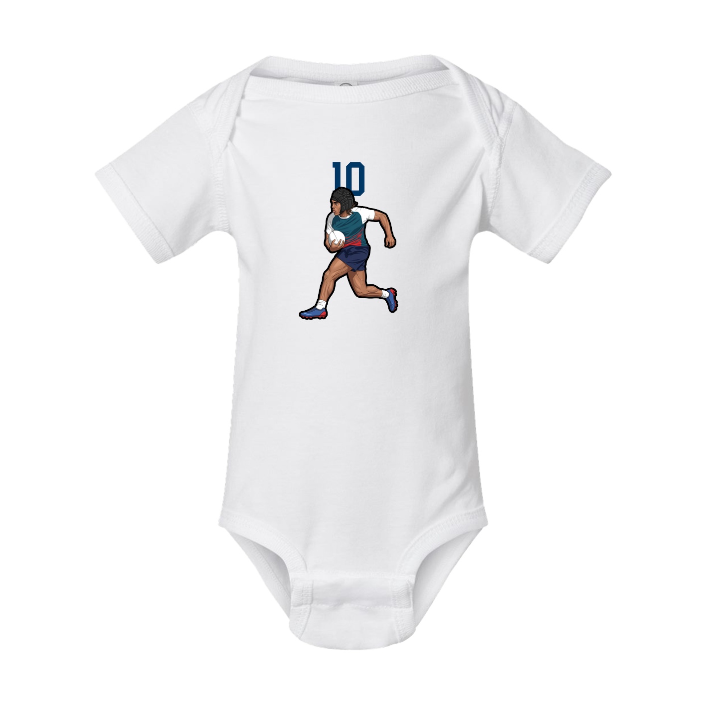Baby Onesie — Number Top in White