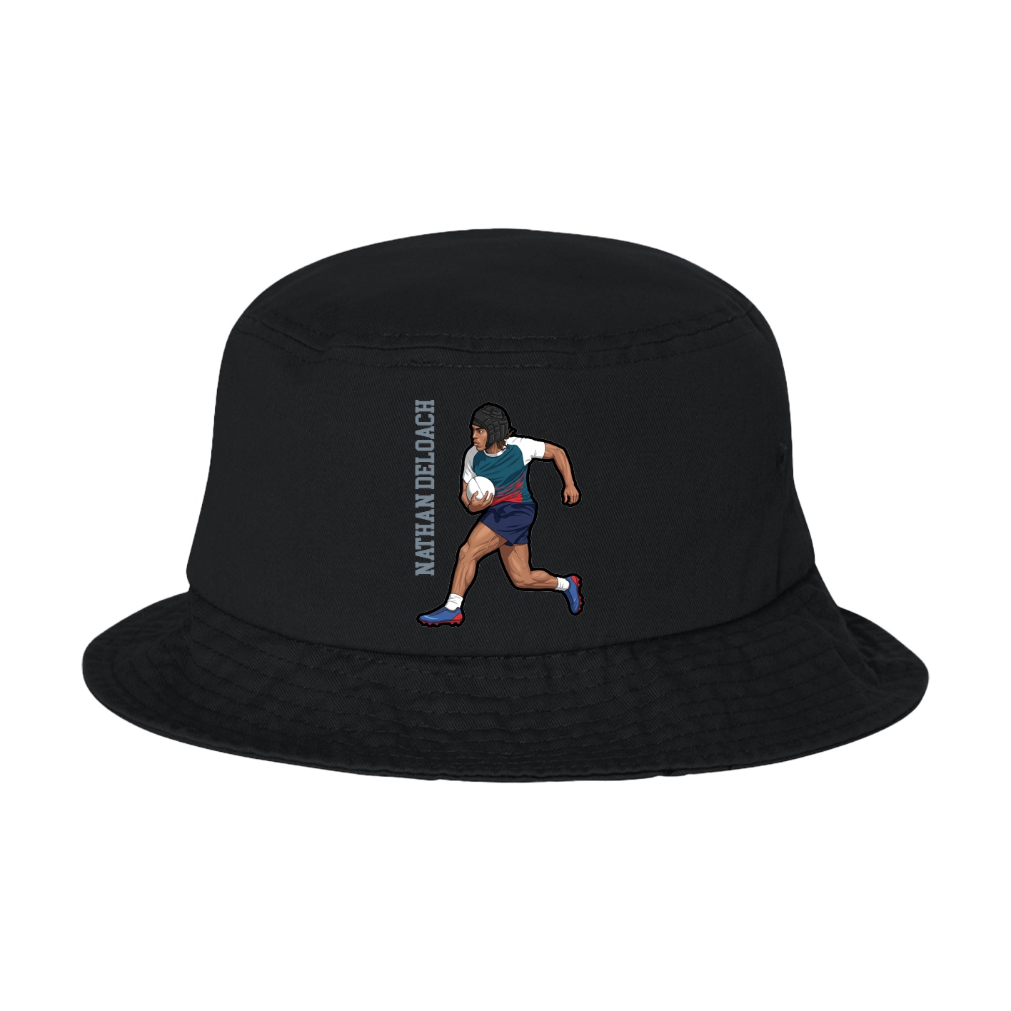 Bucket Cap — Name Vertical in Black