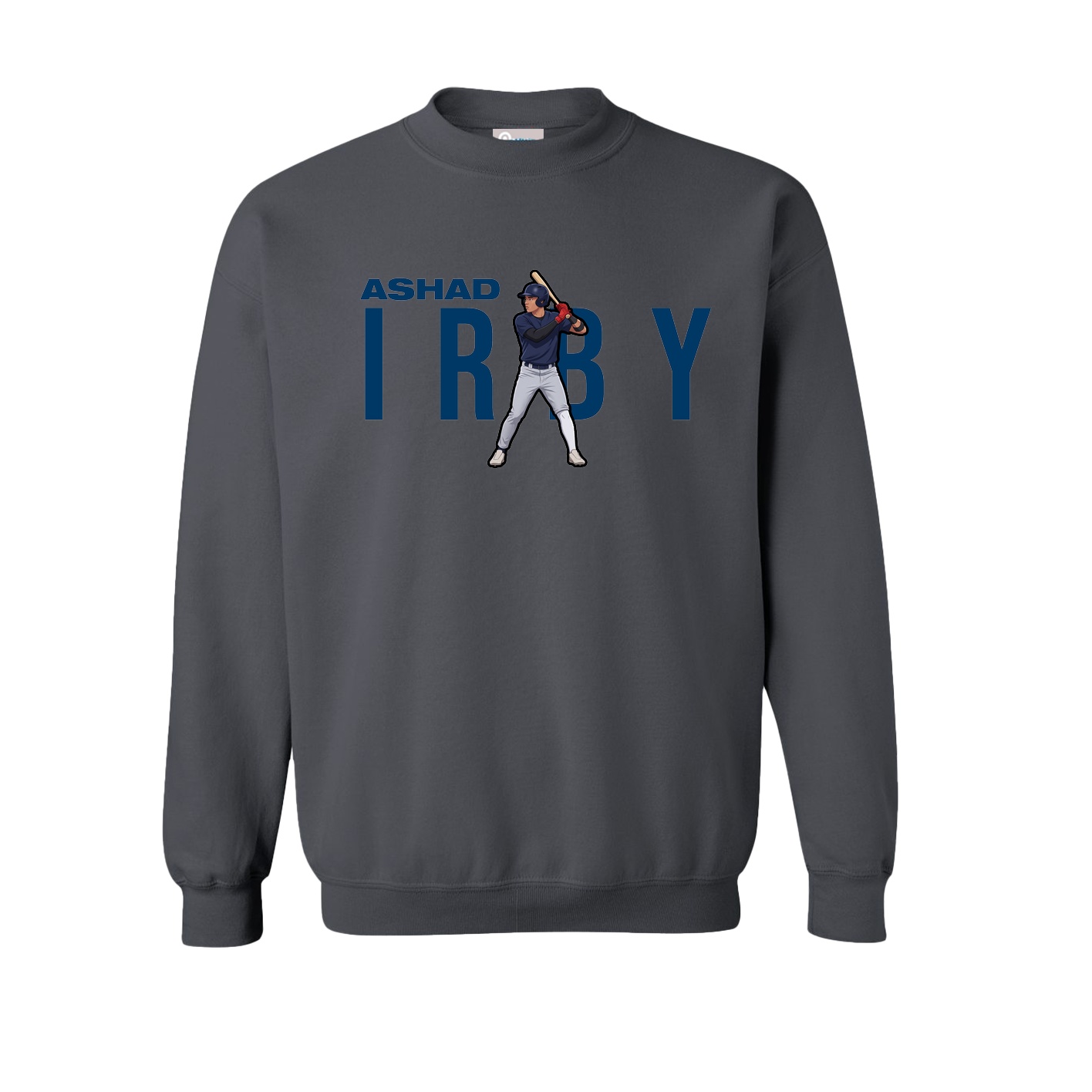 Fleece Crew — Player Name in Grey