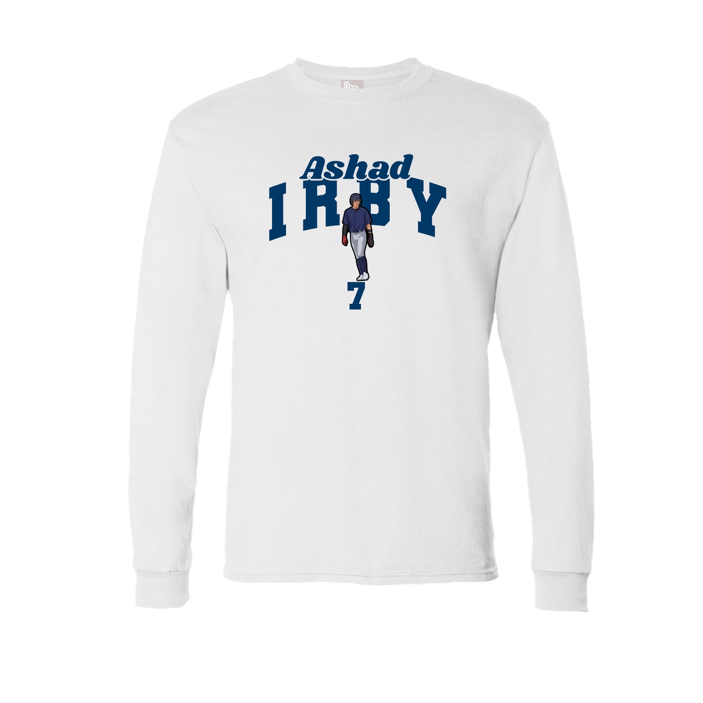 Long Sleeve Tee — Signature Arch in White