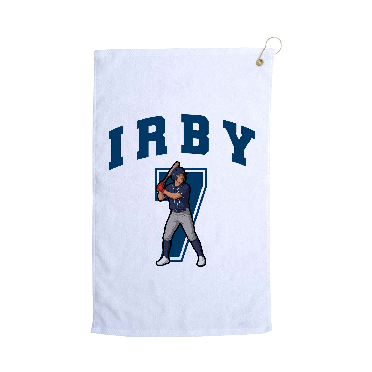 Golf Towel — Number in White