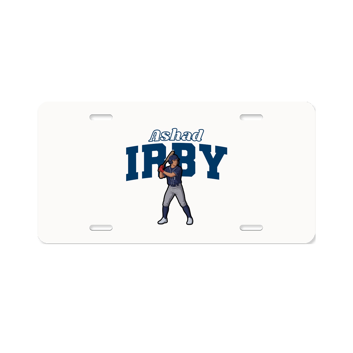 License Plate — Name Arch in Classic