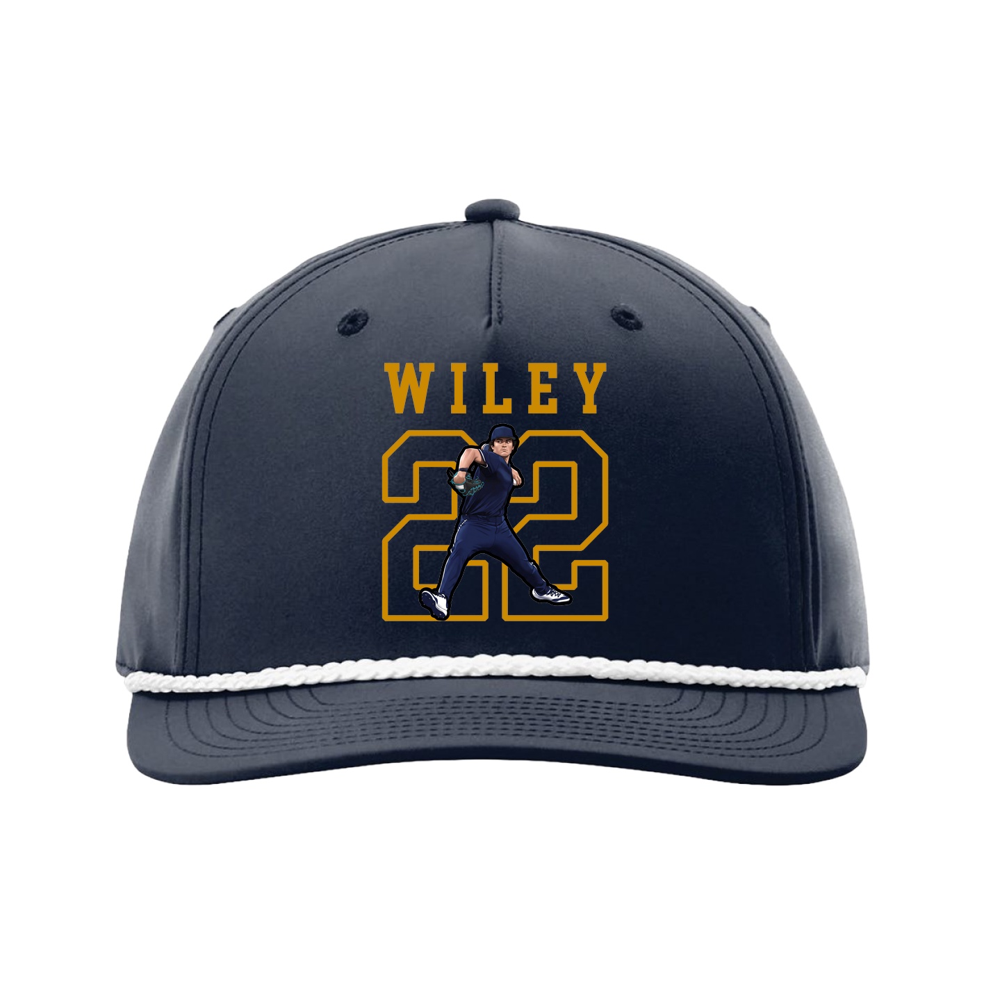 Five-Panel Classic Rope Cap — Shirsey in Navy