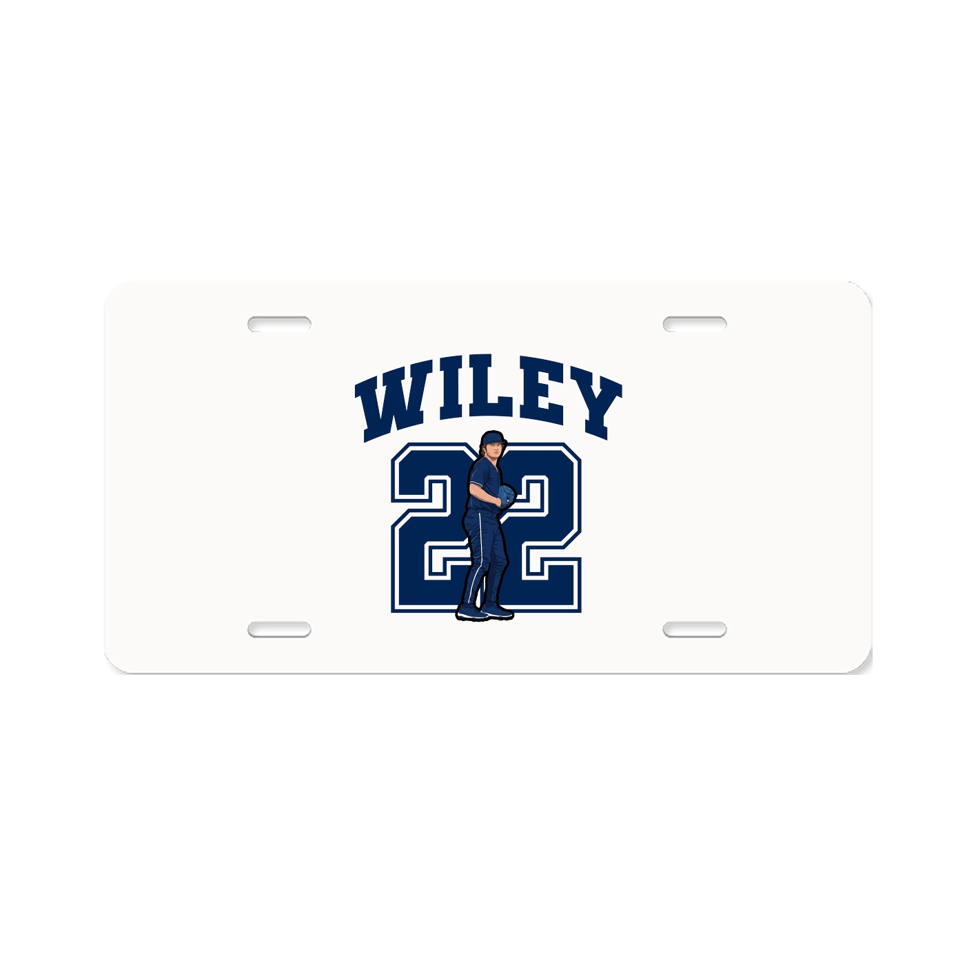 License Plate — Number in Classic