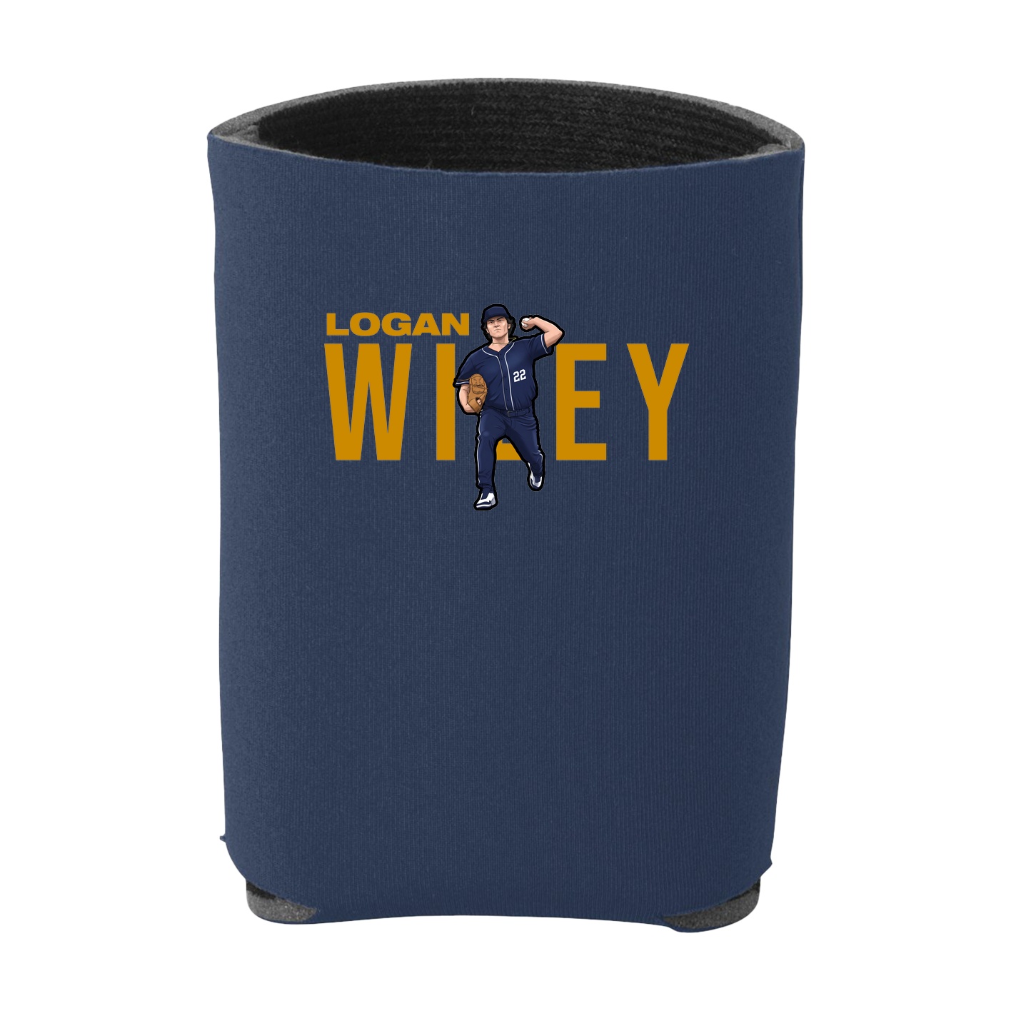 Can Holder — Player Name in Navy