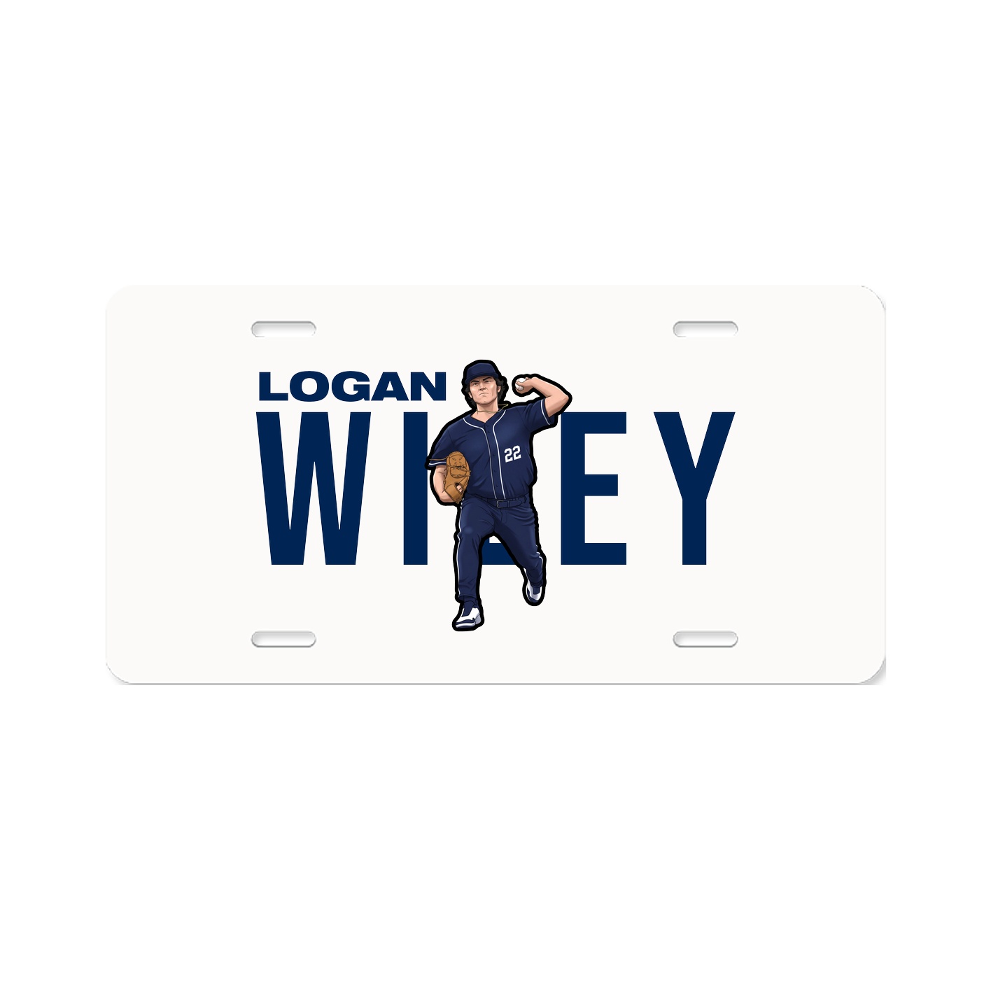 License Plate — Player Name in Classic