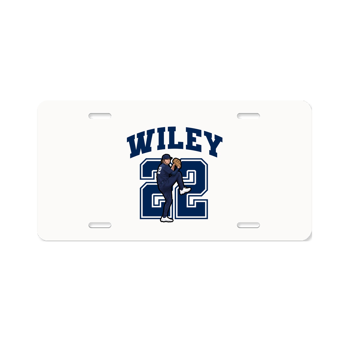 License Plate — Number in Classic