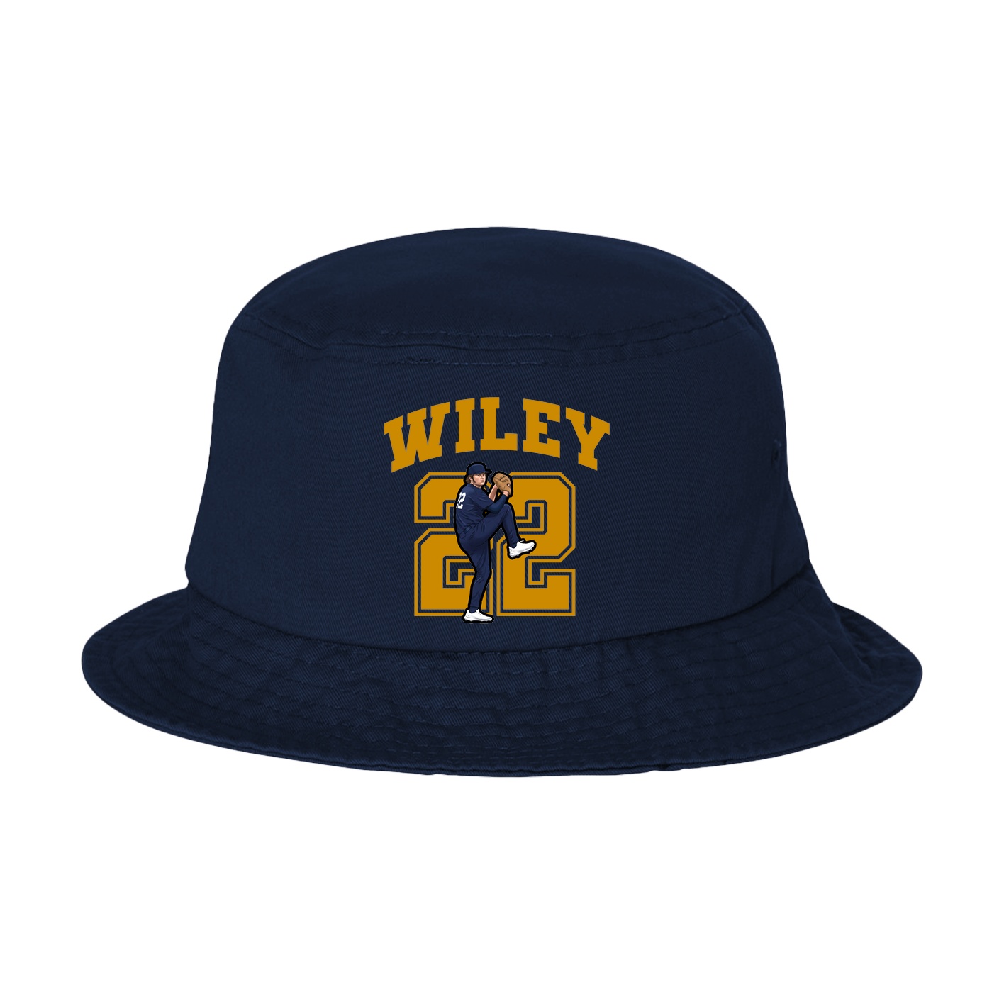 Bucket Cap — Number in Navy
