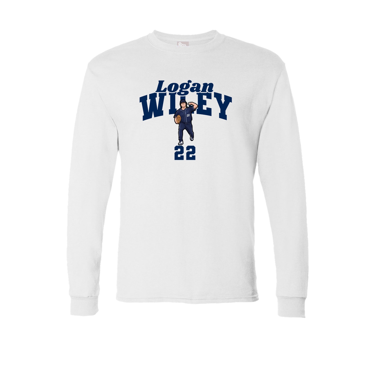 Long Sleeve Tee — Signature Arch in White