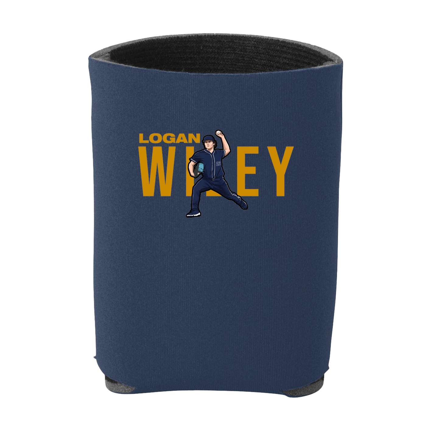 Can Holder — Player Name in Navy