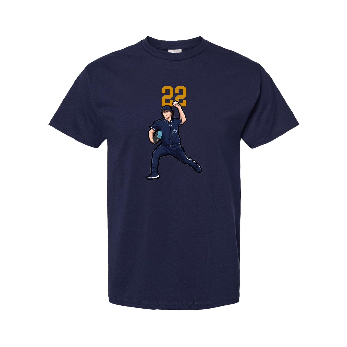 Tee — Number Top in Navy
