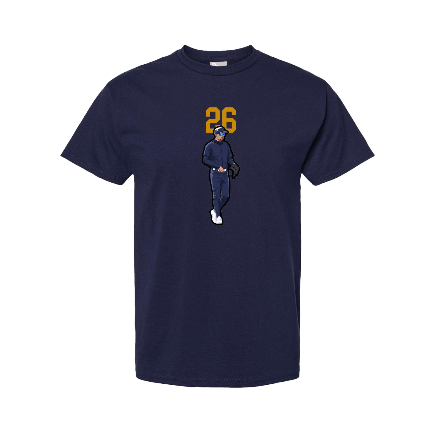 Youth Tee — Number Top in Navy