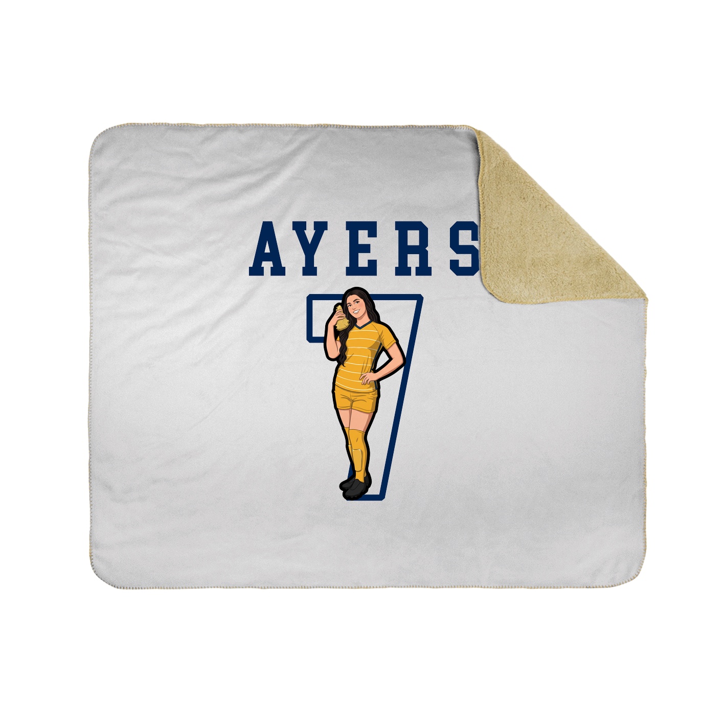Throw Blanket — Shirsey in White