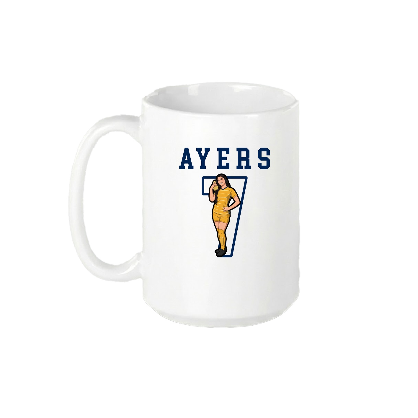 15oz Coffee Mug — Shirsey in White