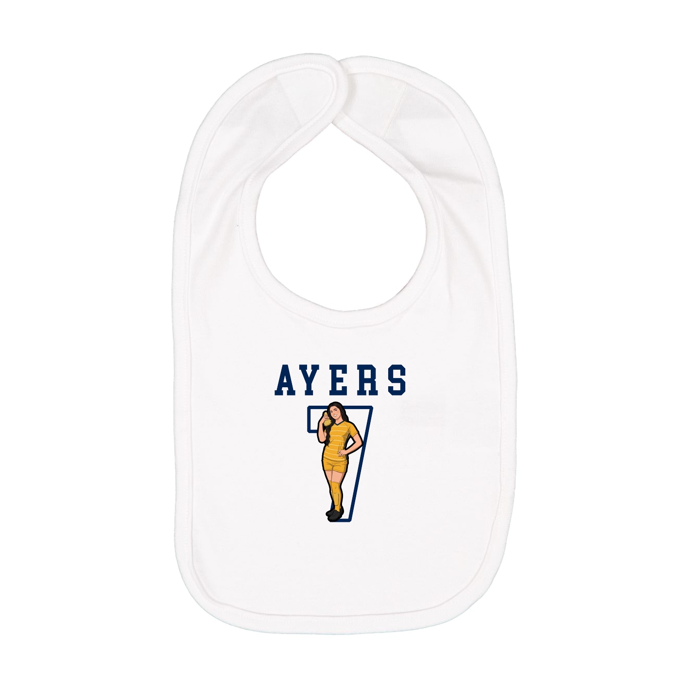 Infant Bib — Shirsey in White