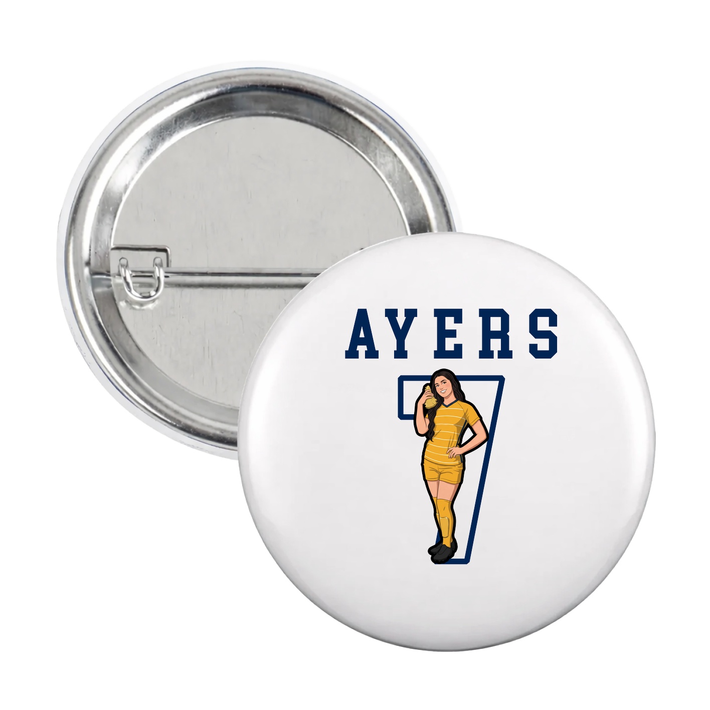 Game Day Button — Shirsey in White