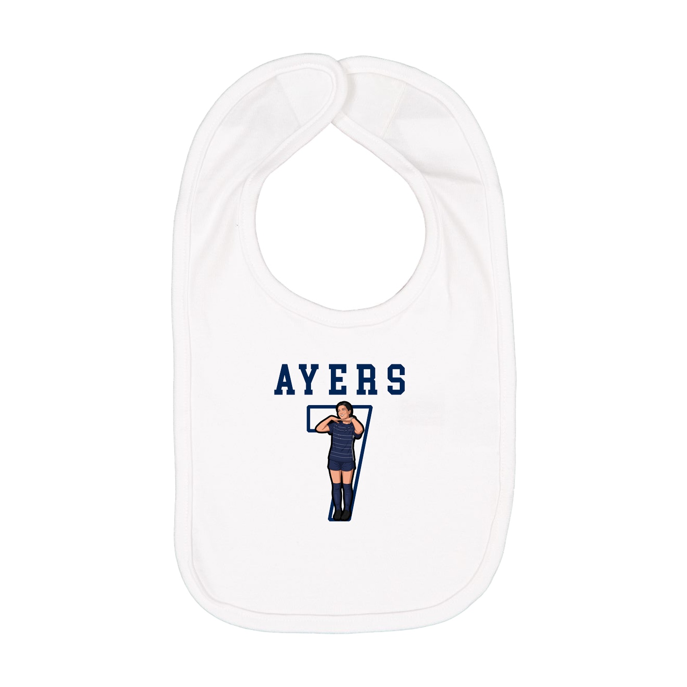 Infant Bib — Shirsey in White