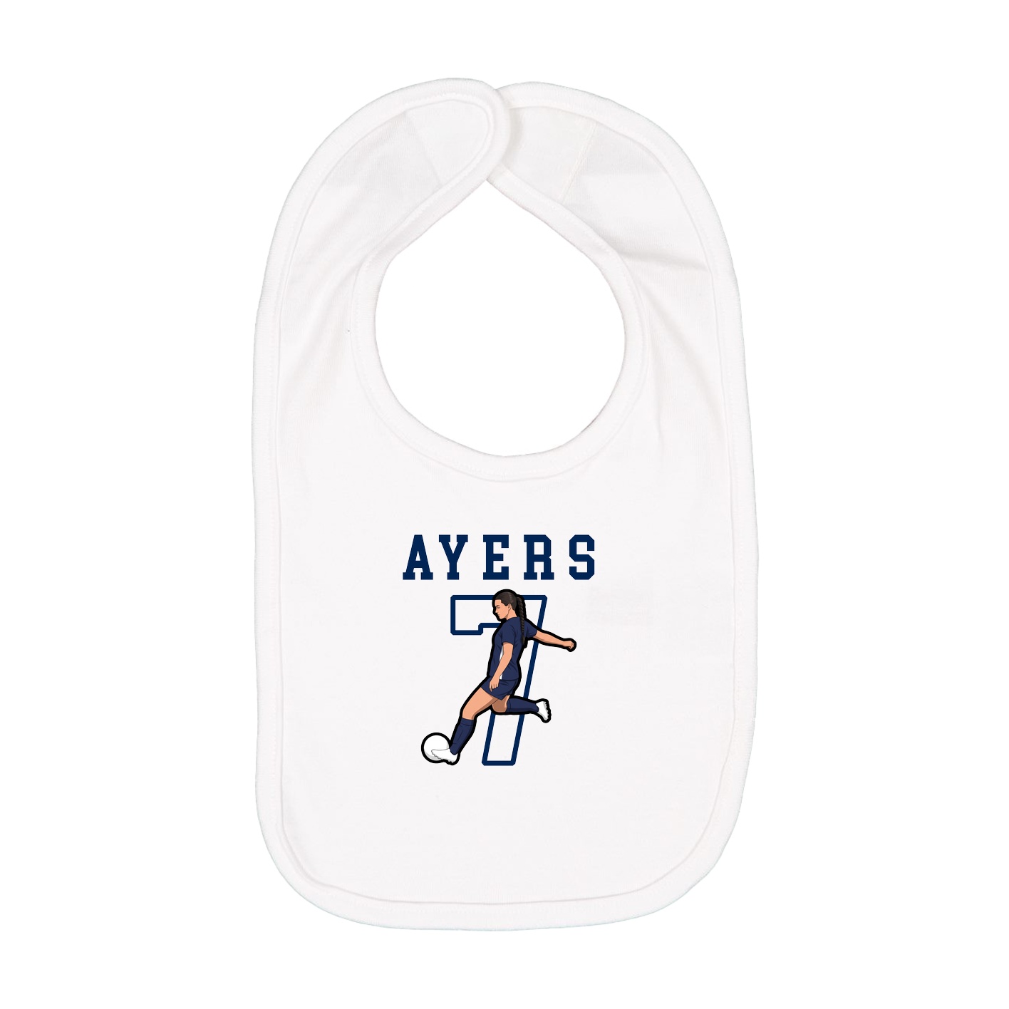 Infant Bib — Shirsey in White