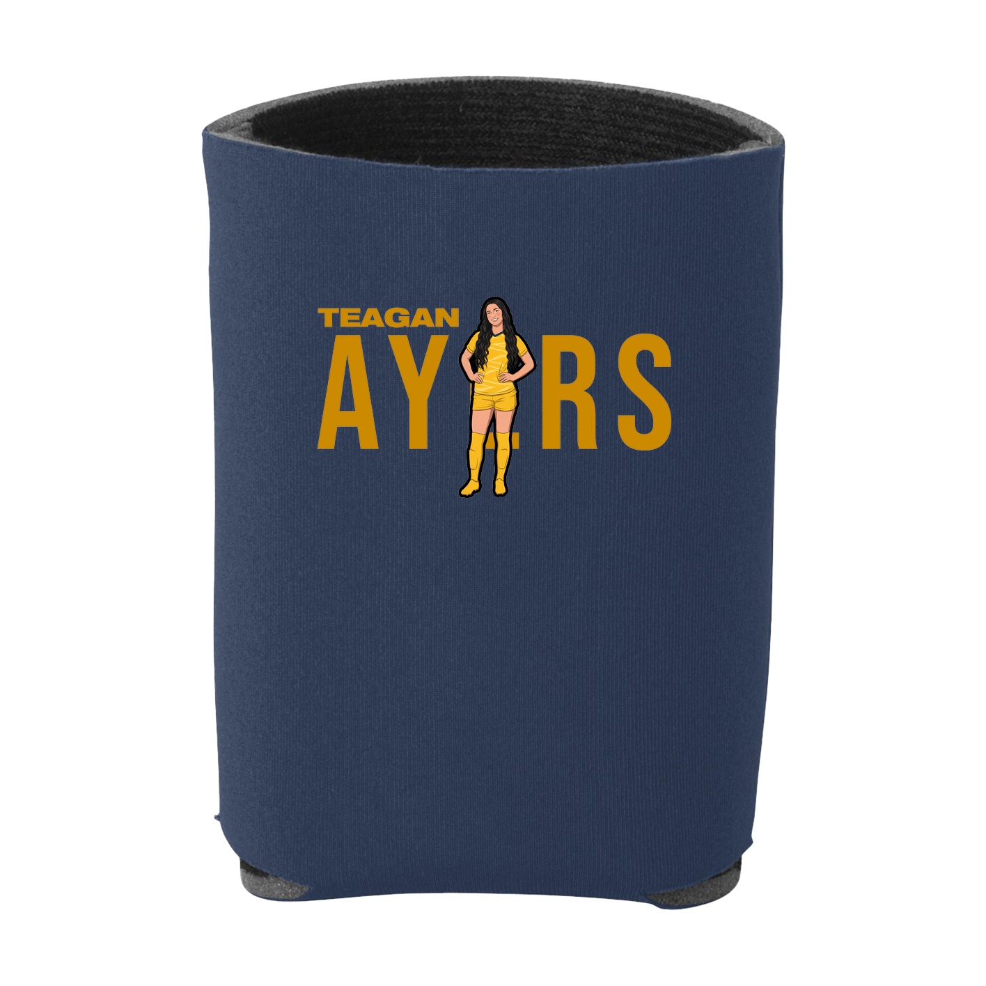 Can Holder — Player Name in Navy