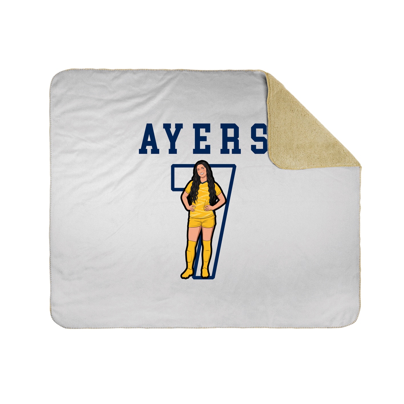 Throw Blanket — Shirsey in White