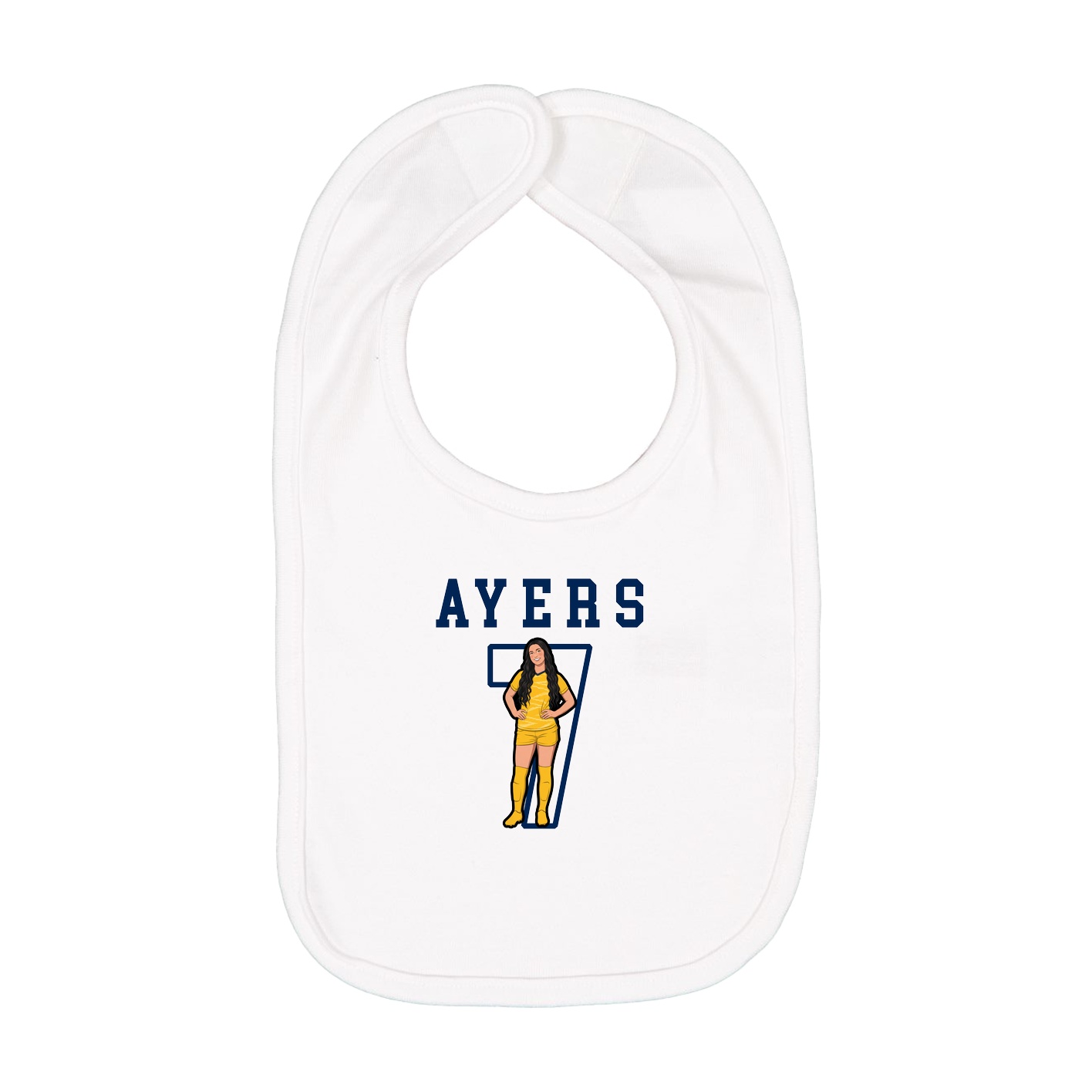 Infant Bib — Shirsey in White