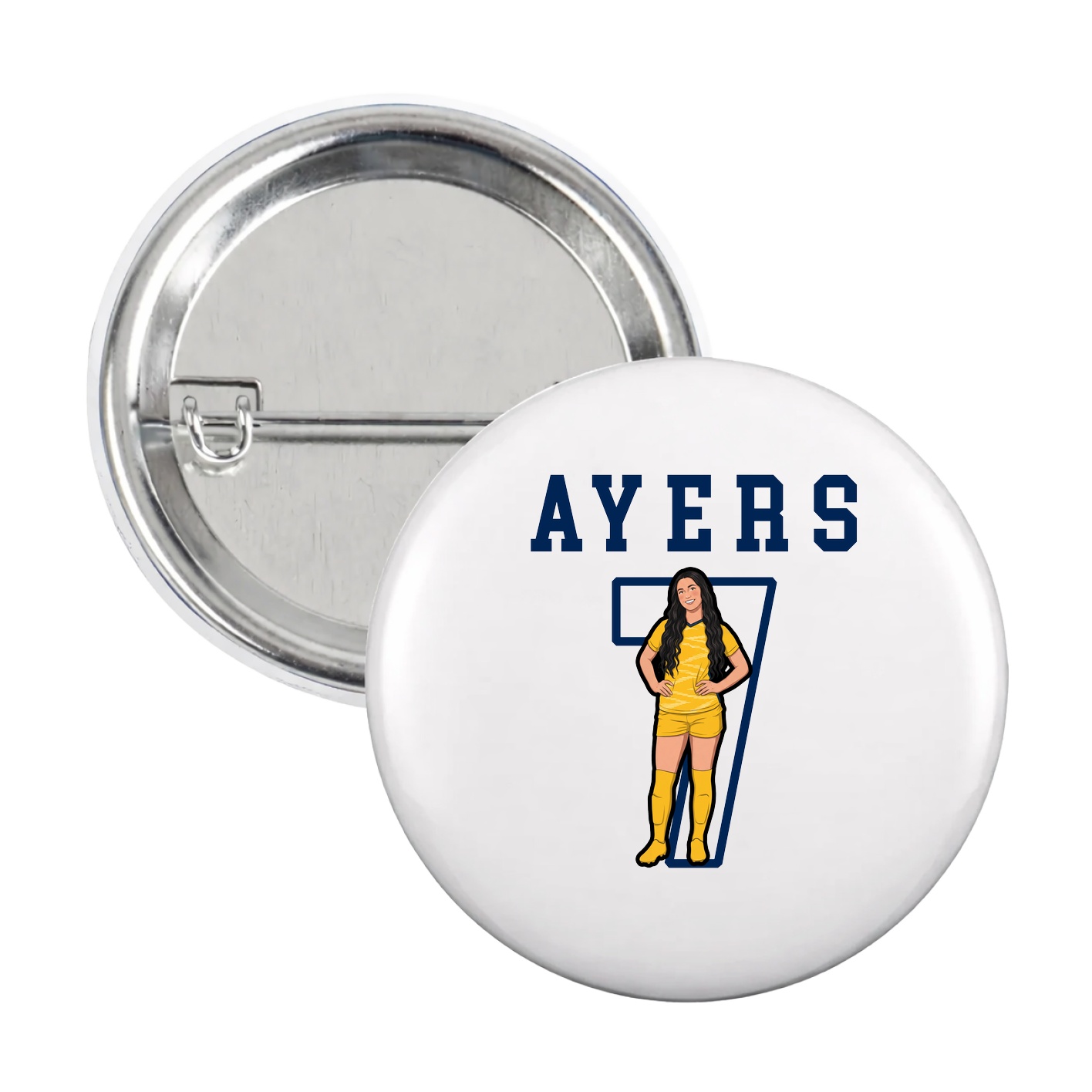 Game Day Button — Shirsey in White