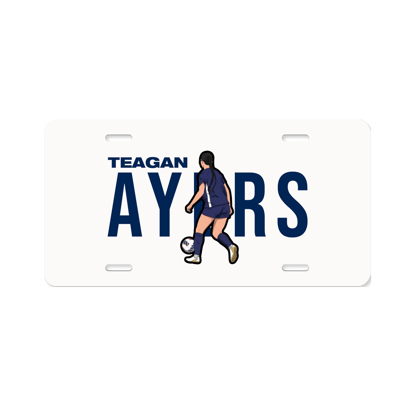 License Plate — Player Name in Classic