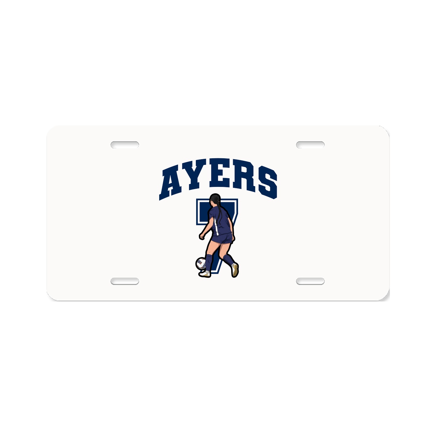 License Plate — Number in Classic