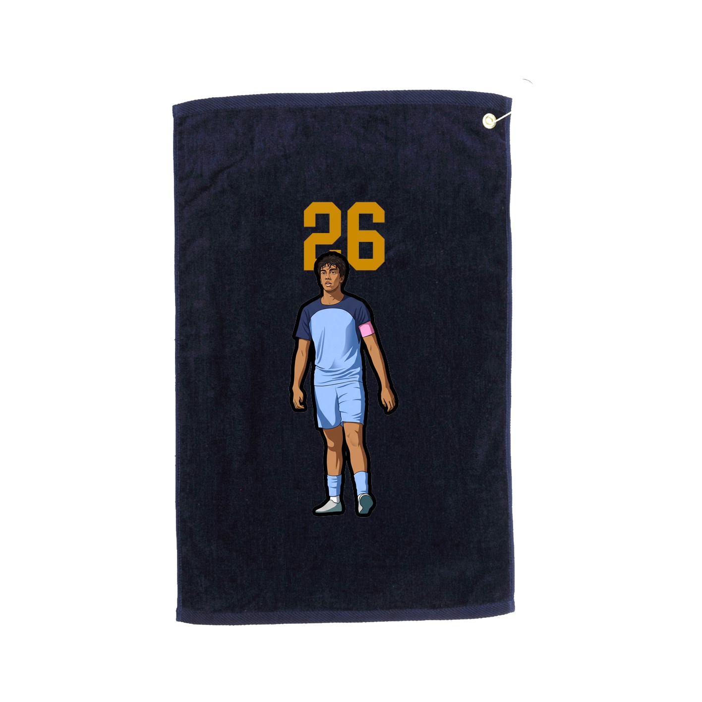 Golf Towel — Number Top in Navy