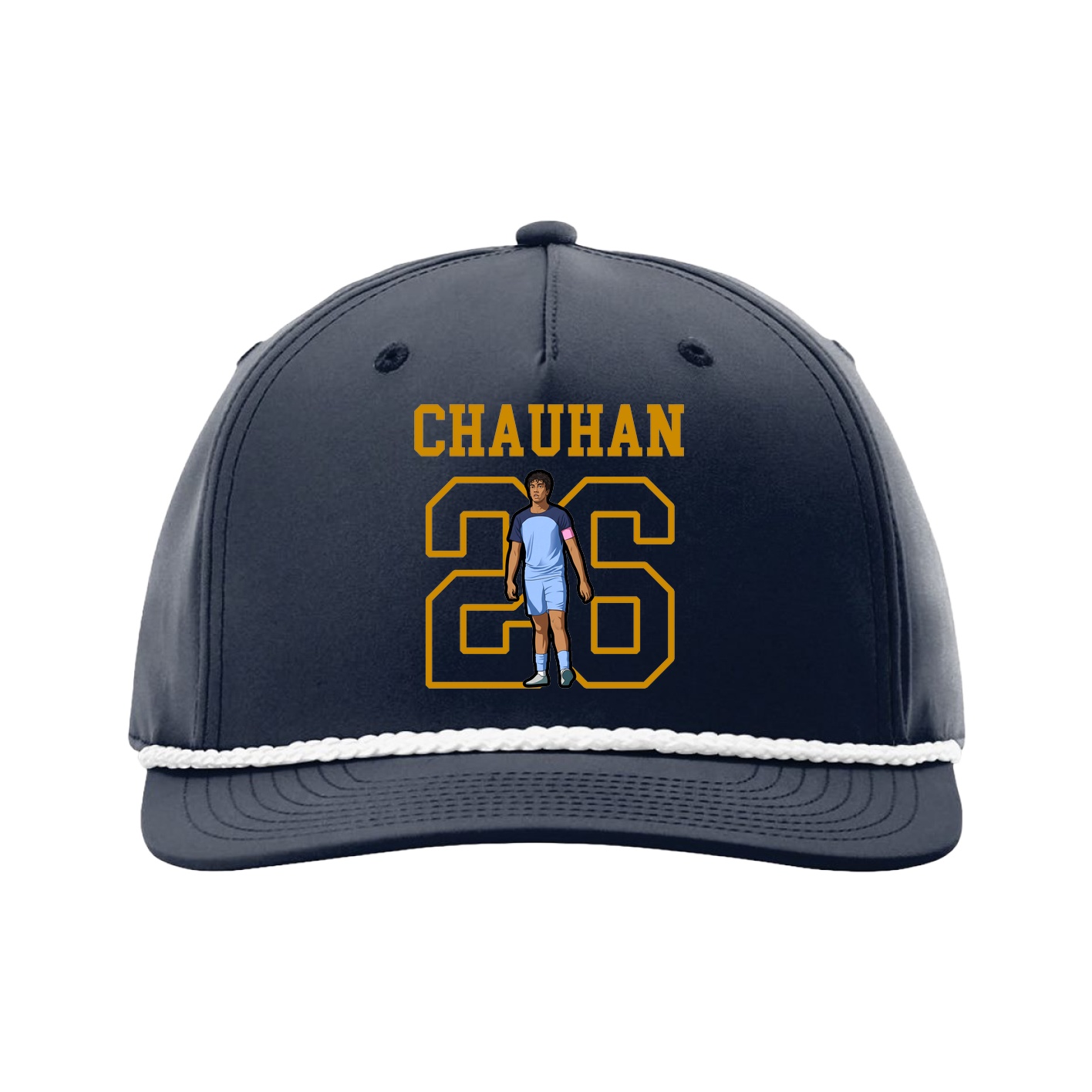 Five-Panel Classic Rope Cap — Shirsey in Navy