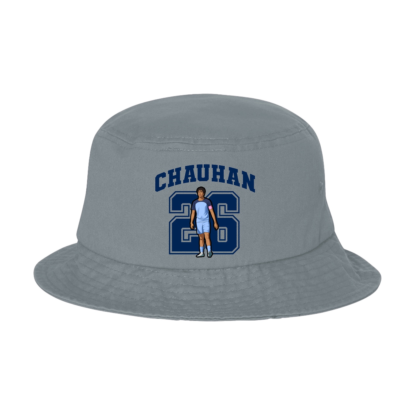 Bucket Cap — Number in Grey