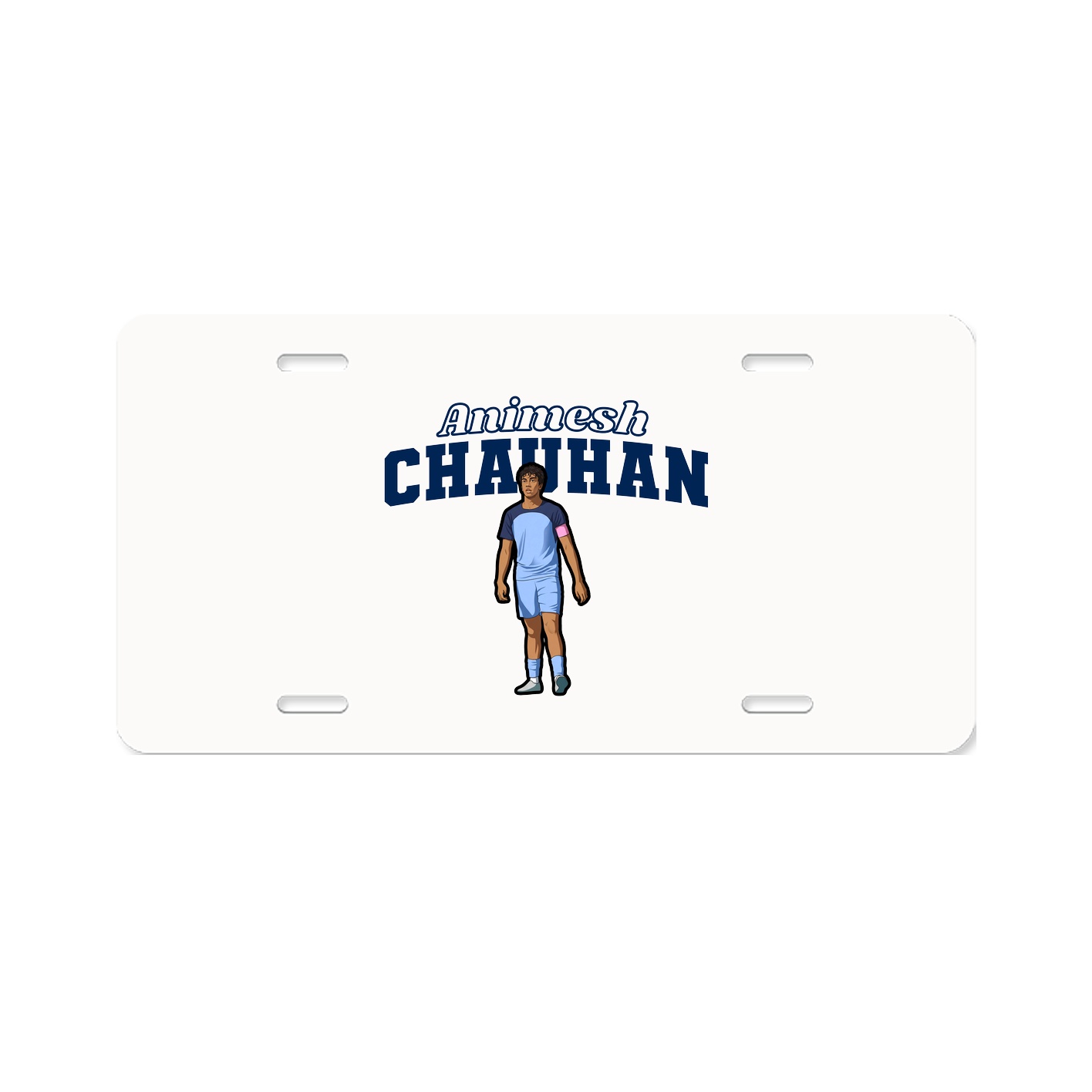 License Plate — Name Arch in Classic
