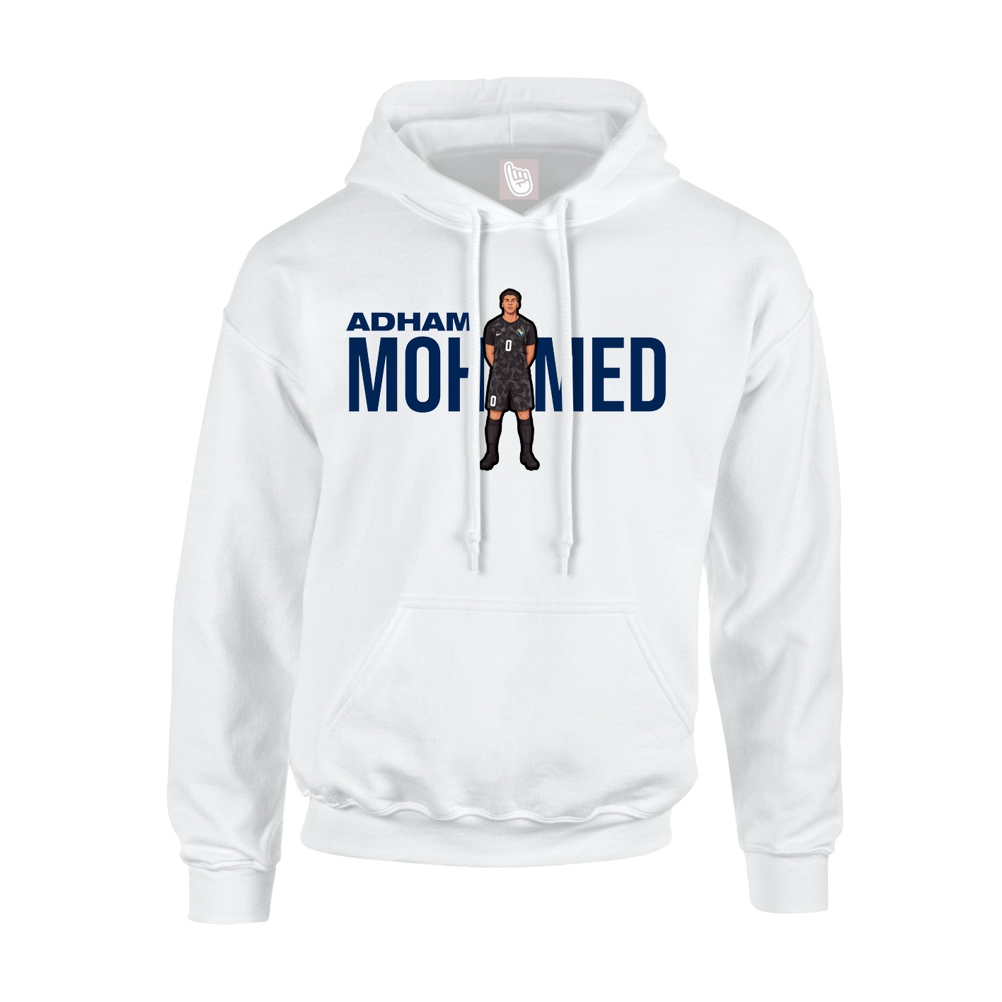 Youth Hoodie — Player Name in White
